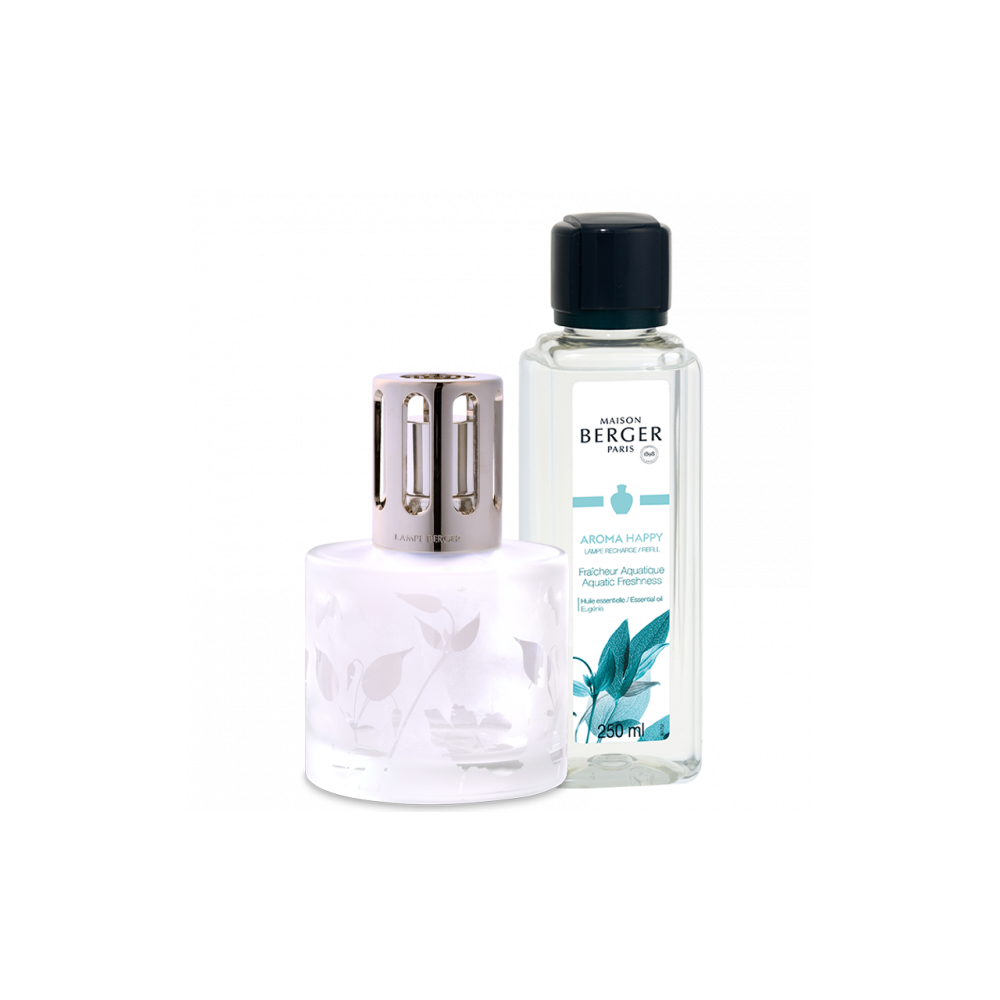 Coffret lampe Berger aroma + parfum happy AROMA